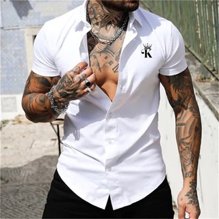 Camisas Casuais De Moda De Verão Para Homens De Negócios De Manga Curta Ts