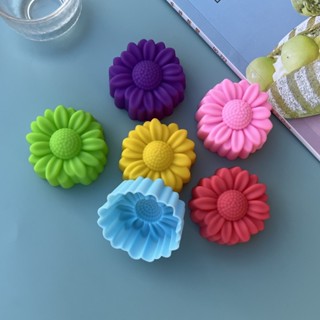 12 Pcs/Set Desenhos De Flores Sem Cola Molde De Silicone Chocolate Pudim Moldes De Bolo Ferramentas Para Bolos Mini Sabão DIY