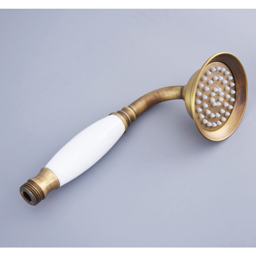 Chuveiro De Mão Estilo Telefone De Latão E Cerâmica Antigo mhh112