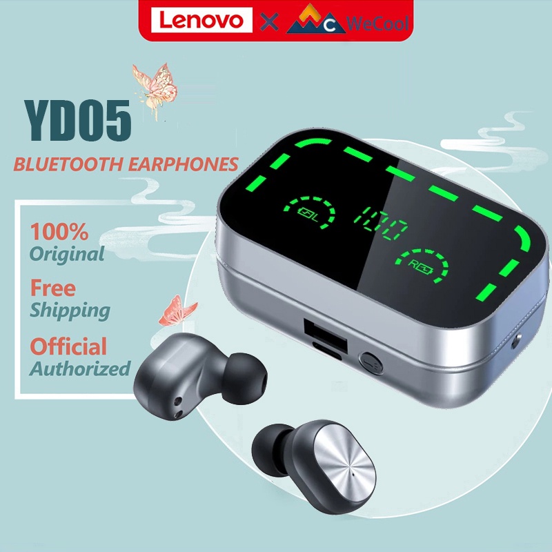 Lenovo x WeCool YD05 Fone De Ouvido Stereo Sem Fio TWS 5.0 Com Cancelamento De Ruído