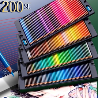 200 Cores Lápis Coloridos 200 De Pintura Solúveis Em Água Conjunto De Pincel Para Estudantes/120/72/48 em Oferta na Shopee
