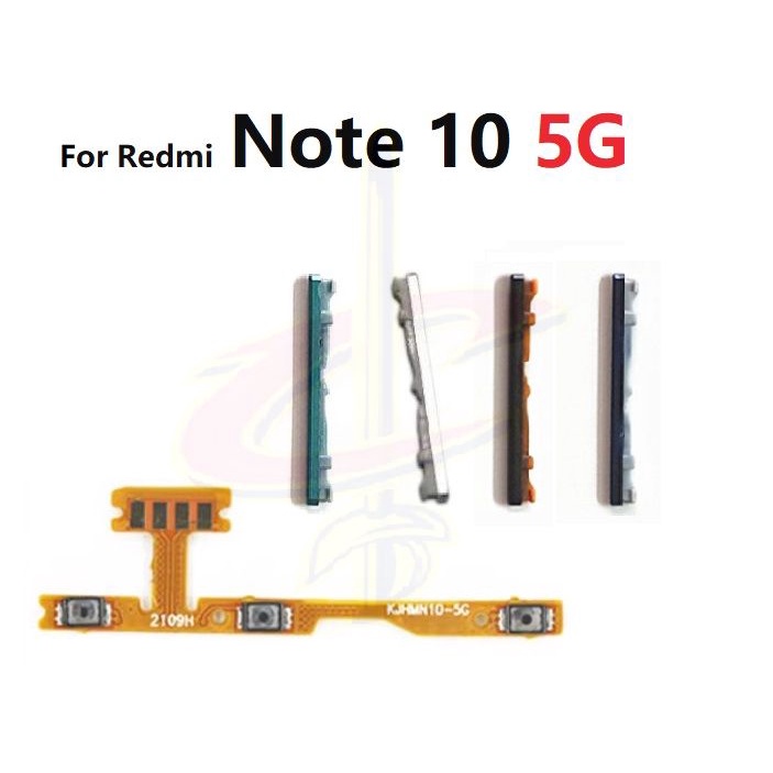 Ligar/Desligar Botão De volume Flexível Para Redmi Note 10 5G (Não 4G)