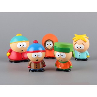 A Estátua South Park 5 pcs/set home Ornamentos Coleção Modelos De Decoração De Mesa Anime Kenny Figura Brinquedos