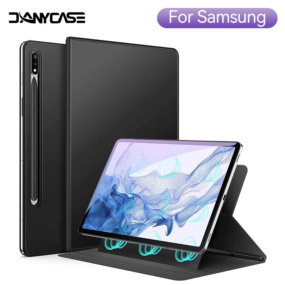 Estojo Magnético Com Porta-Lápis Para Samsung Galaxy Tab S7 Plus S7 FE S7 S8/S9 Ultra S6 Lite S6 Cove