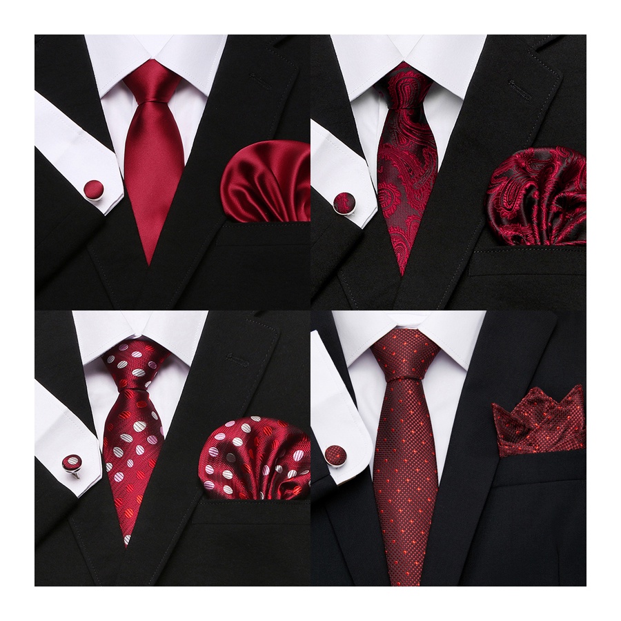 Lenço De Punho Conjunto De Botões | Acessórios Para Camisa De Gravata De Seda-Jacquard Fashion