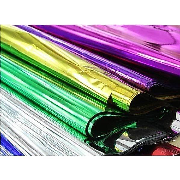 Cor decoração de plástico folha grande embalagem a Laser cor reflexiva papel piscando filme jardim de infância artesanal