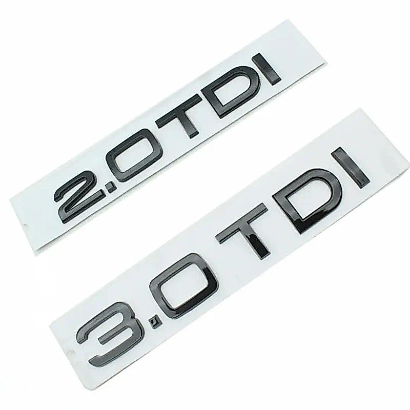 Para Audi 2.0tdi Emblema 3.0tdi De Deslocamento Modificado Traseiro Adesivo De Carro Versão diesel Da Porta Traseira Pre