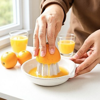 Espremedor manual de cerâmica, espremedor de limão, espremedor de laranja, utensílio doméstico 7JHG
