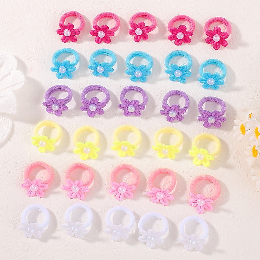 20 Pçs Crianças Elásticos Faixas De Cabelo Arcos Para Meninas Bonito Scrunchie Laços Borracha Acessórios O Do Bebê