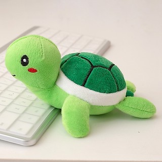 Bonito pequena tartaruga boneca tartaruga do mar brinquedo de pelúcia boneca crianças calmante boneca saco pingente chav