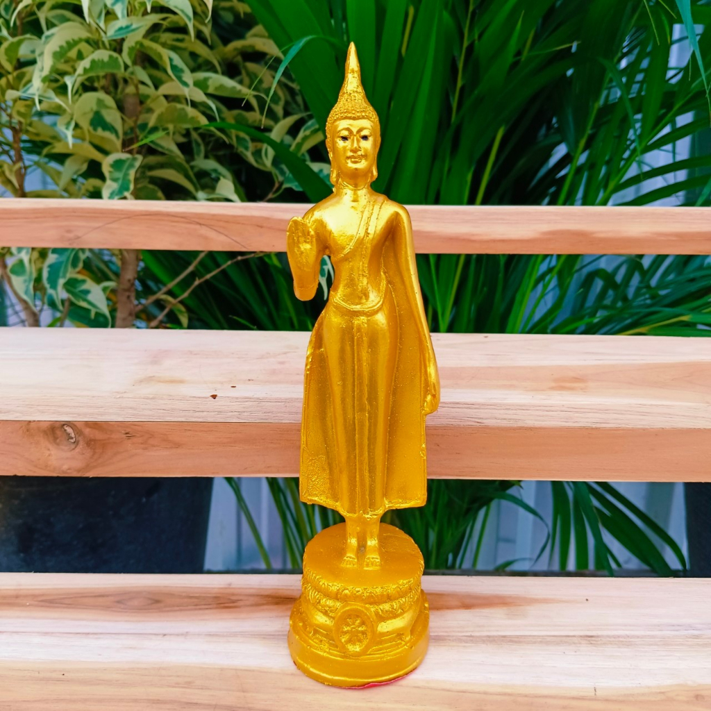 รูปสินค้า พระพุทธรูปประจำวันเกิด ขนาด 3 นิ้ว งานเรซิ่น น้ำทอง