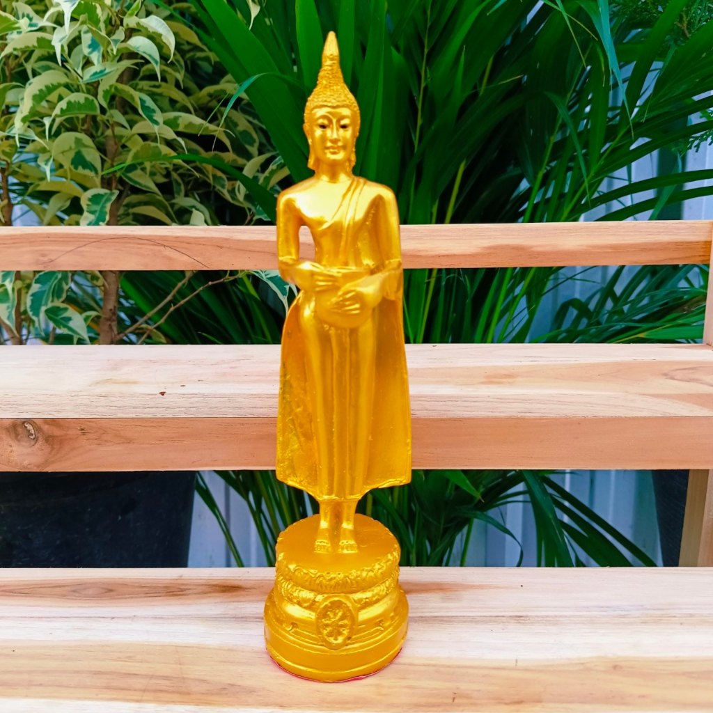 รูปสินค้า พระพุทธรูปประจำวันเกิด ขนาด 3 นิ้ว งานเรซิ่น น้ำทอง