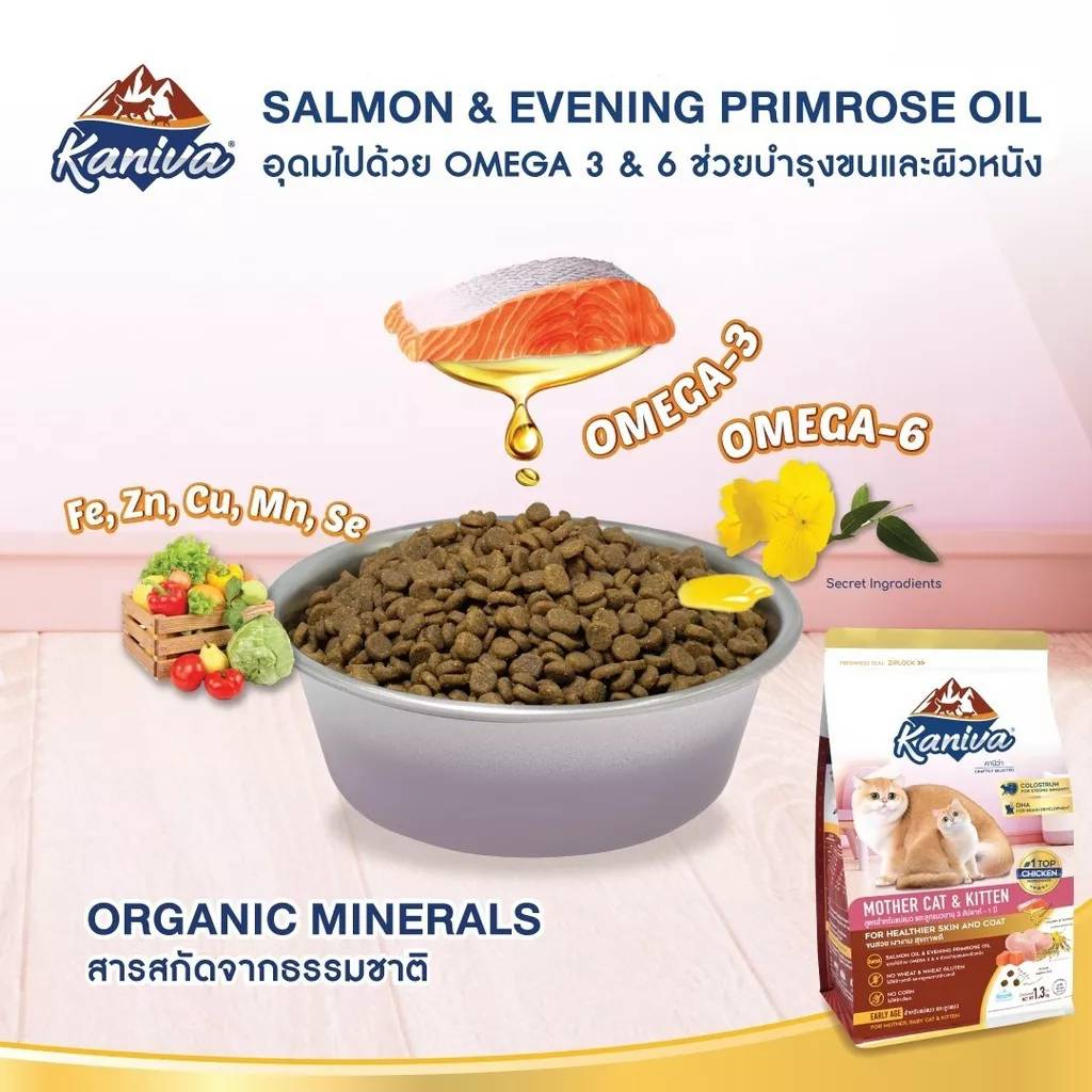 Kaniva อาหารแมวคานิว่า สำหรับแมวทุกช่วงวัย   ขนาด 2.8 - 3.2 กิโล  ( 1 ถุง ) - ภาพที่ 4