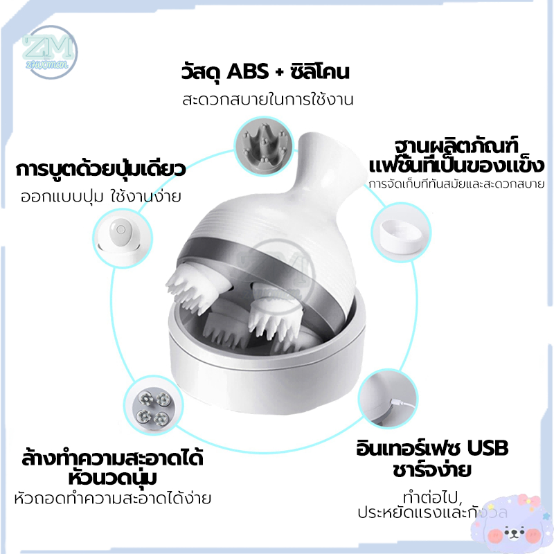 เครื่องนวดหัวแมว นวดแมว/เครื่องนวดแมว/ของเล่นแมว ช่วยให้ความผ่อนคลาย ใช้งานง่าย - ภาพที่ 6