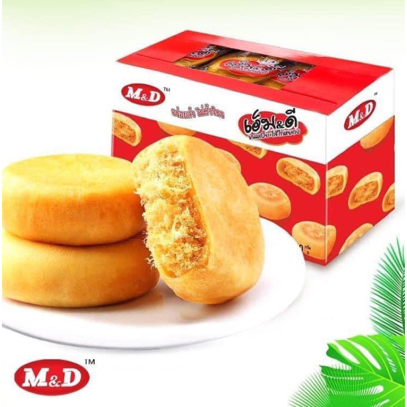 ขนมเปี๊ยะไส้ไก่หยอง M&D ไส้แน่น แป้งนุ่ม อร่อยเต็มคำ