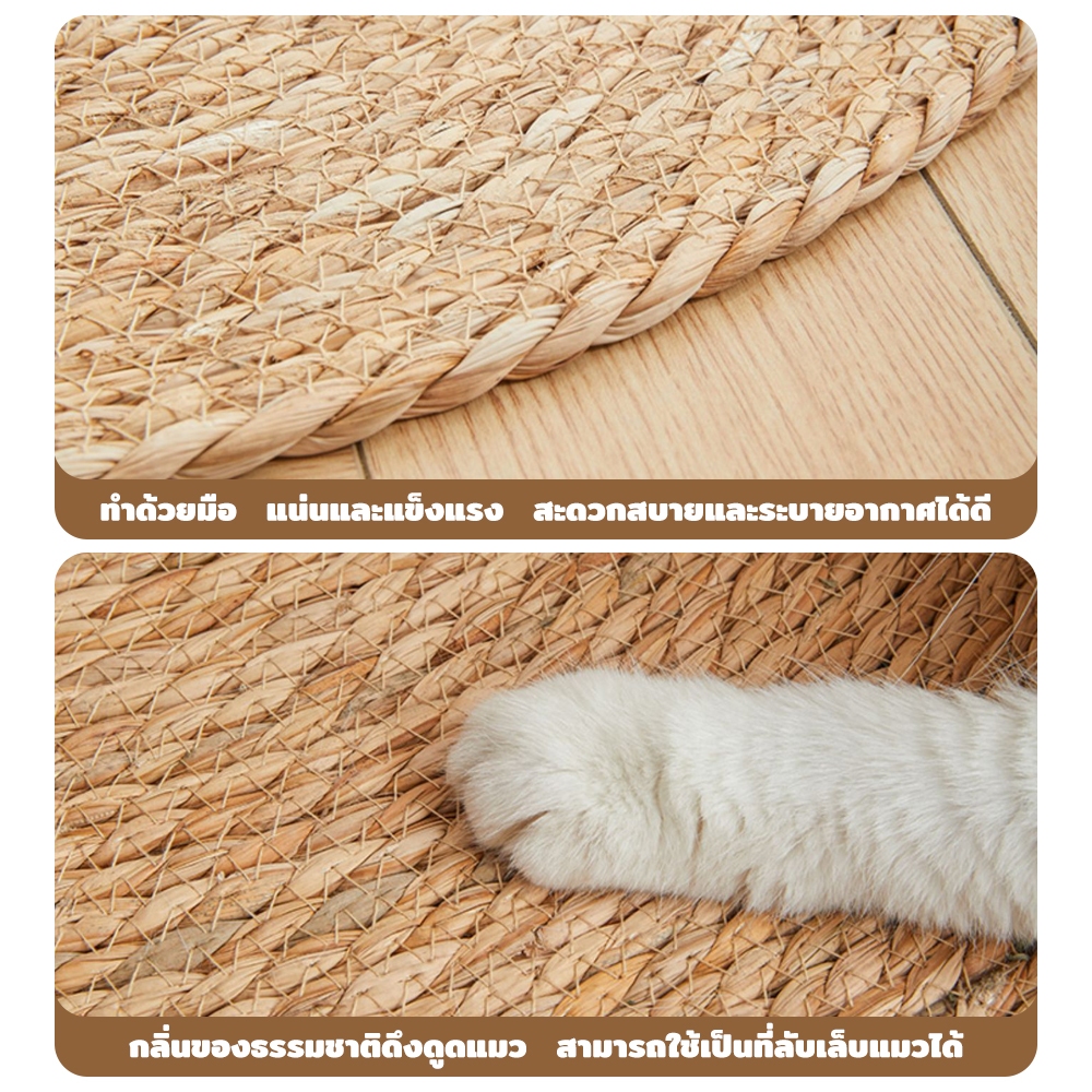 Winky Wink วงกลมพรมลับเล็บแมว 3 in 1 แผ่นลับเล็บแมว กันข่วน ของเล่นแมว ที่นอนแมว กันข่วน - ภาพที่ 5