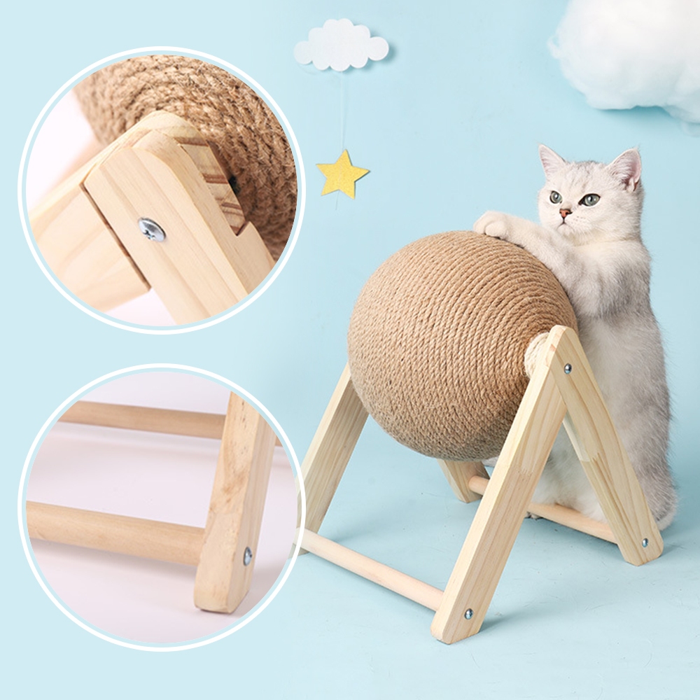 Petcho ของเล่นแมว ที่ลับเล็บแมว ฝนเล็บแมว ที่ฝนเล็บแมวลูกบอล ที่ฝนเล็บแมวใหญ่ ที่ฝนเล็บแมวขนาดใหญ่ บ้านแมว ที่ฝนเล็บแมว - ภาพที่ 3
