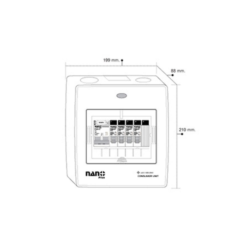 รูปสินค้า NANO ตู้คอนซูมเมอร์ยูนิต NANO ELECTRIC + 5 ช่อง(พร้อมMCB+ลูกย่อย 4ลูก)รุ่น NNP-CM-05(ของแท้จากศูนย์)