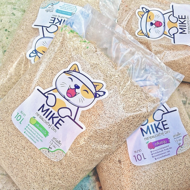 MIKE (มิเกะ) ทรายแมวเต้าหู้ / ทรายแมวมันเต้า 10ลิตร ทรายแมวธรรมชาติ   ทิ้งชักโครกได้ ใช้กับห้องน้ำอัตโนมัติได้ - ภาพที่ 4