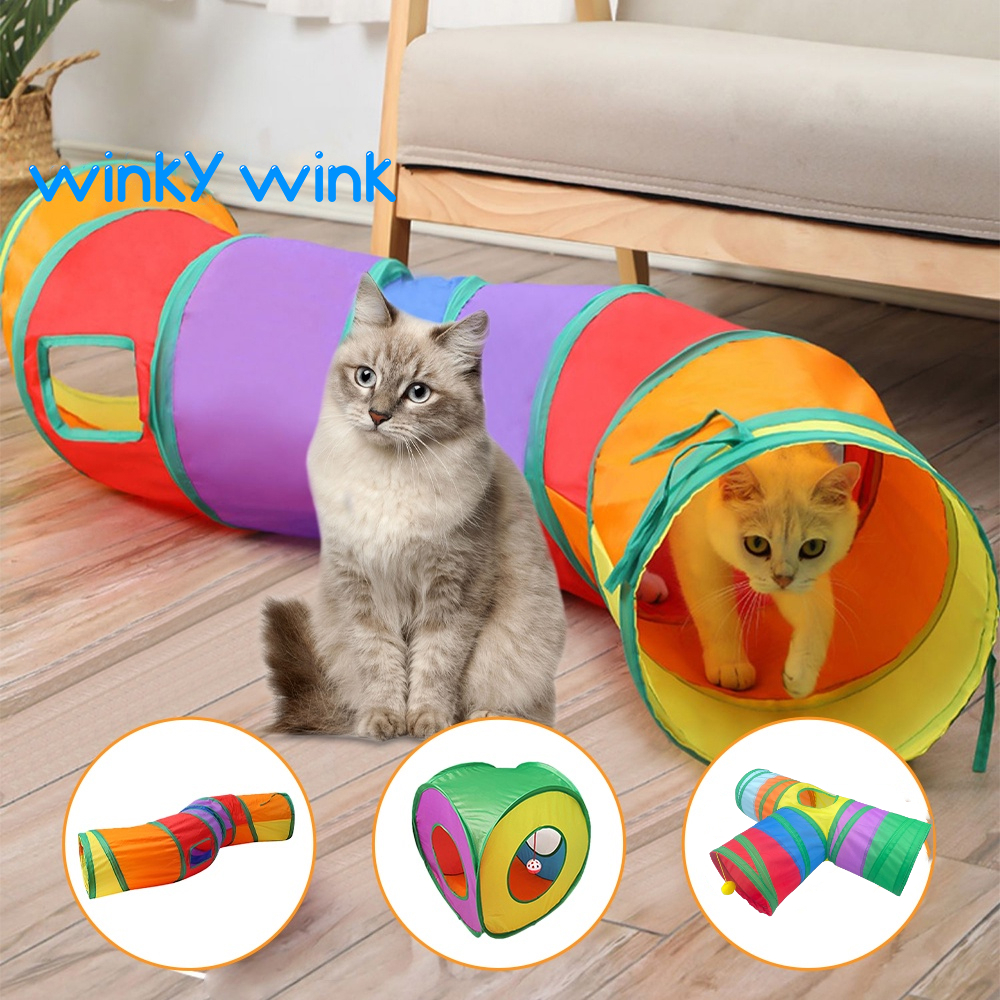 Winky Wink 🐱อุโมงค์แมว อุโมงค์สัตว์เลี้ยงแสนสนุก ของเล่นแมว ของเล่นสัตว์เลี้ยง - ภาพที่ 3