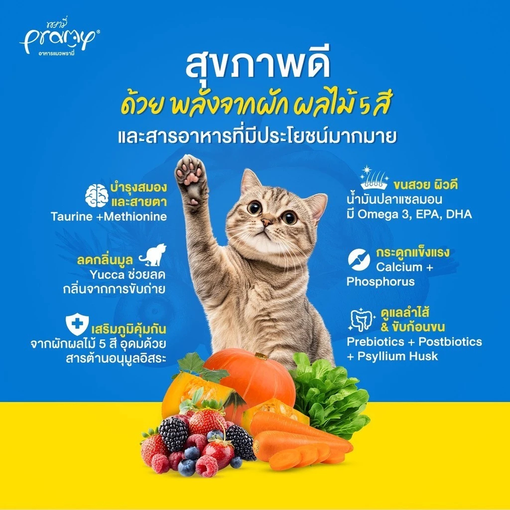 Pramy Carnivore อาหารเม็ดแมว พรามี่ คาร์นิวอร์ ขนาด 1 kg ทำจากเนื้อสัตว์แท้ ไม่มีผลพลอยได้ - ภาพที่ 5