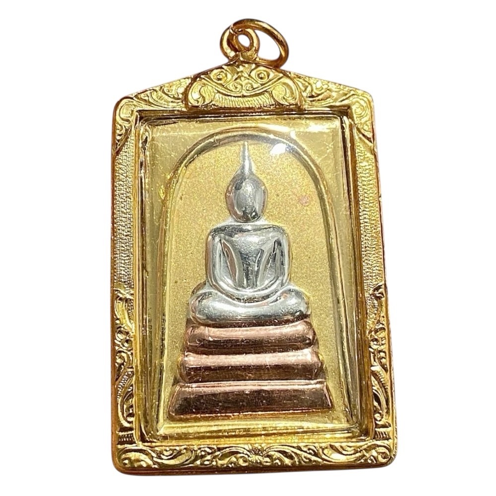 รูปสินค้า พระสมเด็จพุฒาจารย์โต วัดระฆัง กรอบทองไมครอน ขนาด 2.5x4 ซม.