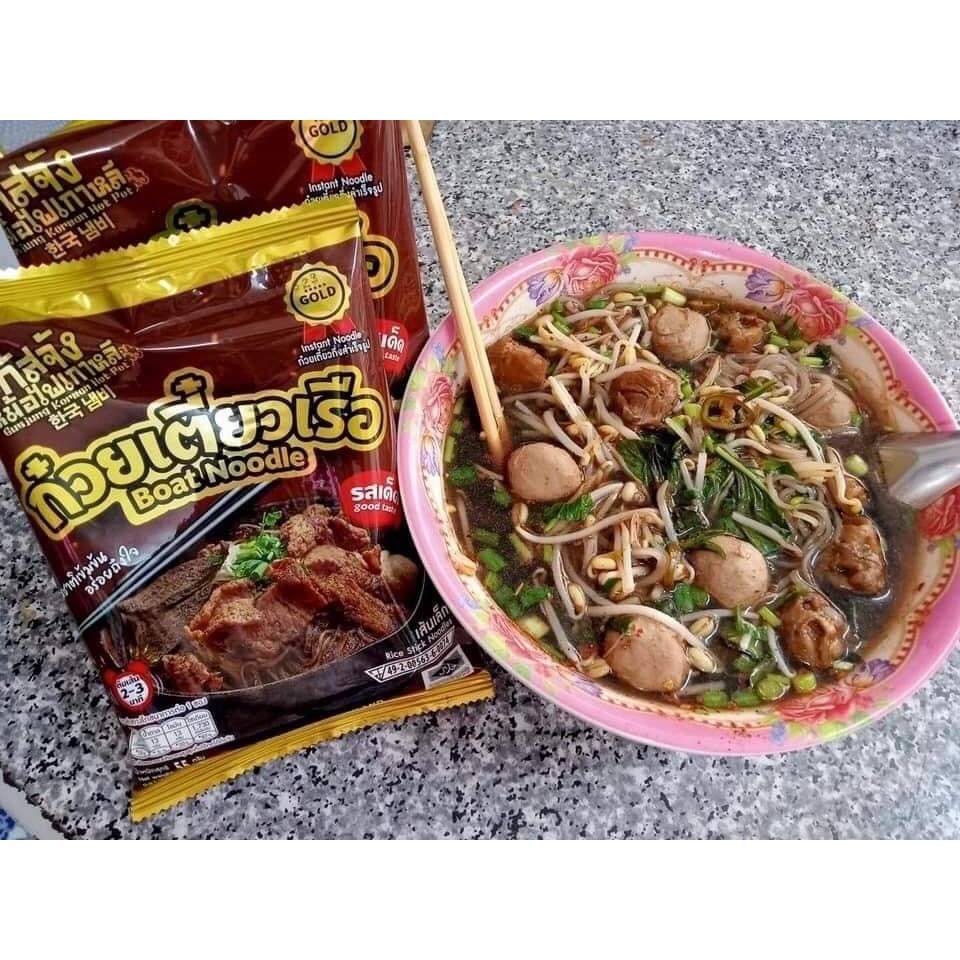 รูปสินค้า กัสจัง ก๋วยเตี๋ยวเรือรสเด็ด 10 ห่อ เส้นเล็ก เส้นหมี่ สุกี้ เย็นตาโฟ ก๋วยจั๊บญวน