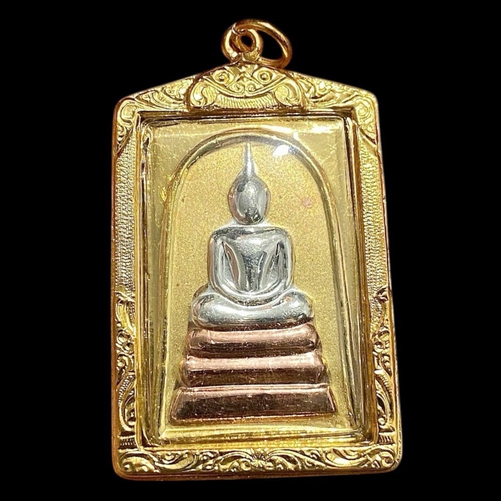 รูปสินค้า พระสมเด็จพุฒาจารย์โต วัดระฆัง กรอบทองไมครอน ขนาด 2.5x4 ซม.