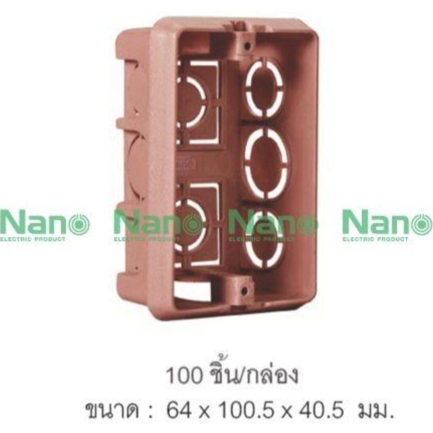 รูปสินค้า NANO Flash BOX บล็อกฝัง บล็อคฝัง หูเหล็ก 2"x4"  4"x4"  รุ่น 408 408B 408M 408BM 409 409B 409M