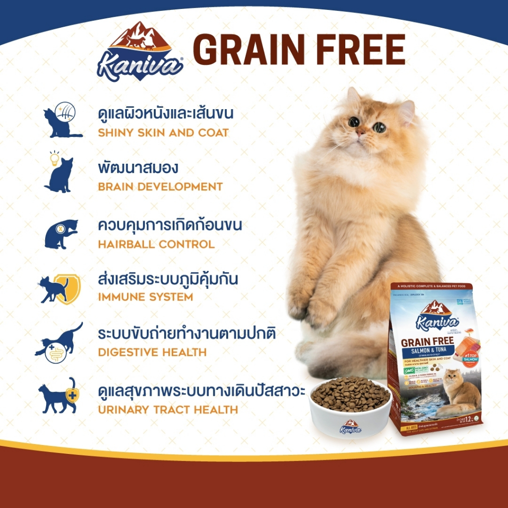 Kaniva CAT อาหารเม็ดสำหรับเเมว ขนาด 1.2-1.5 กก(ทุกสูตร) - ภาพที่ 5