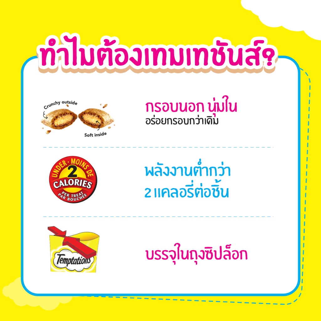 TEMPTATIONS ขนมแมวทุกรสชาติ 75 ก. (12 แพ็ก) - ภาพที่ 4