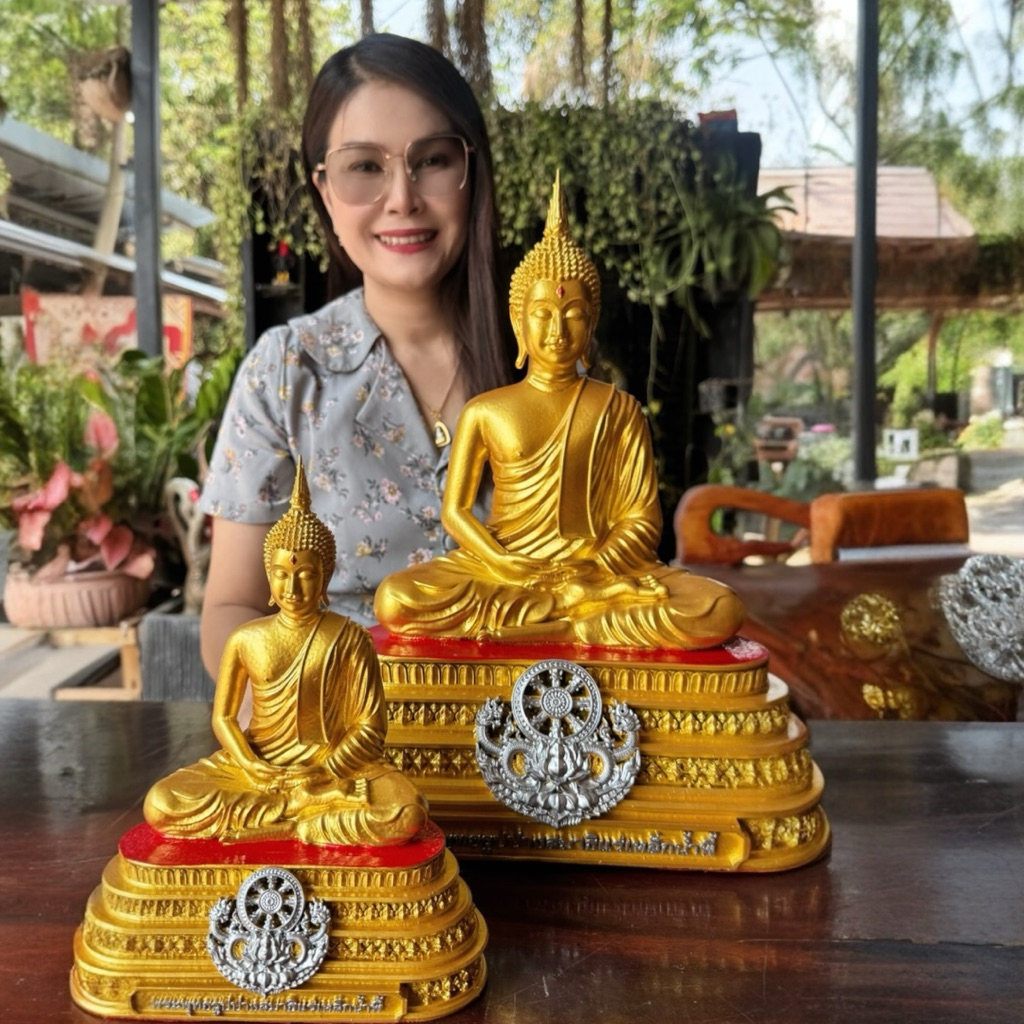 รูปสินค้า พระพุทธรูปปางสมาธิแร่เหล็กน้ำพี้ หน้าตัก 5 นิ้ว