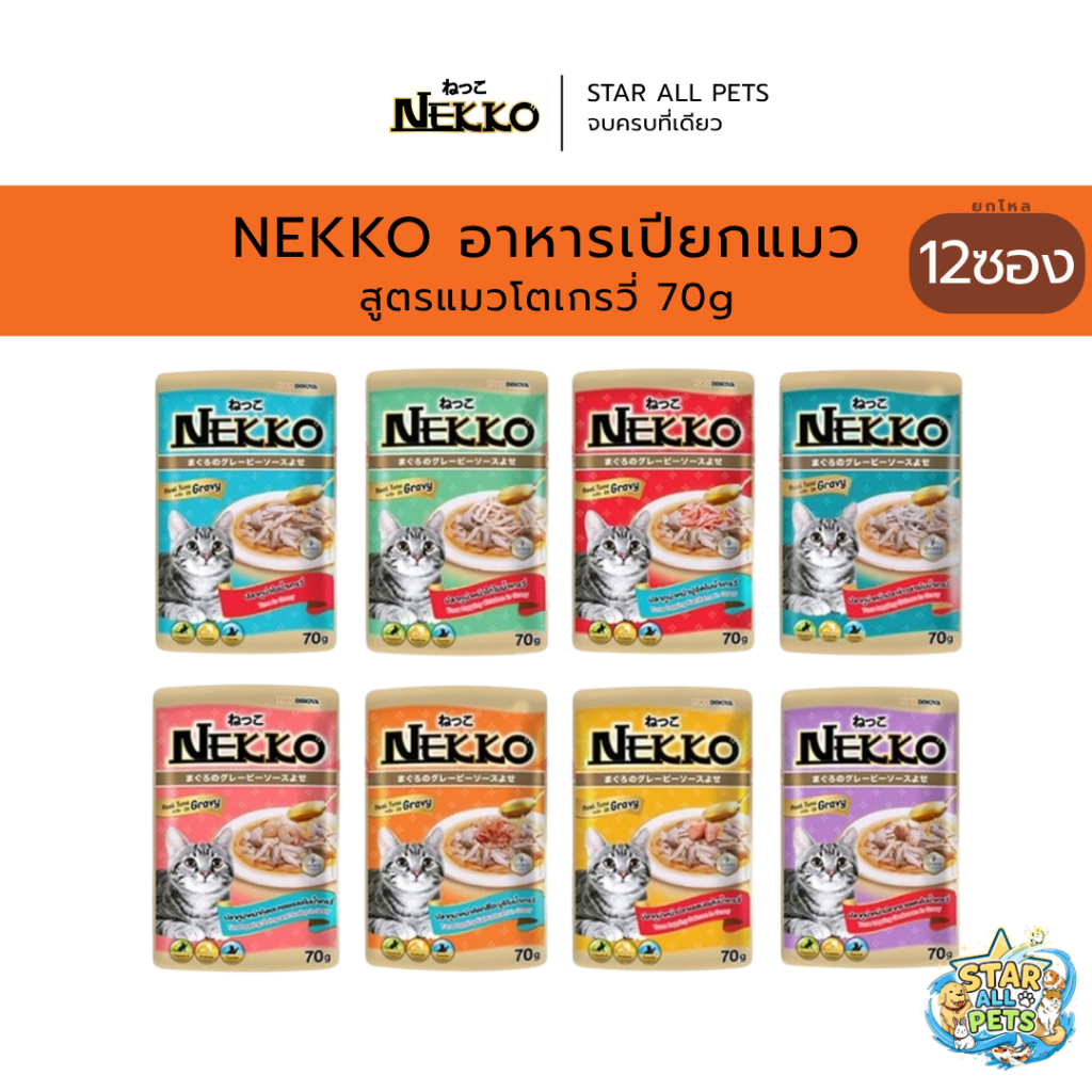 ยกโหล Nekko อาหารแมวแบบซองคละรสได้ ขนาด 70g - ภาพที่ 3