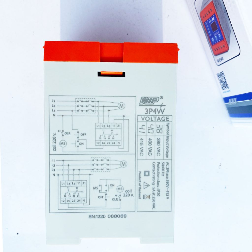 รูปสินค้า WIP W-OP4 OP2 Phase Protector ป้องกันมอเตอร์ไหม้ ไฟตก ไฟเกิน รับประกัน 3 ปี