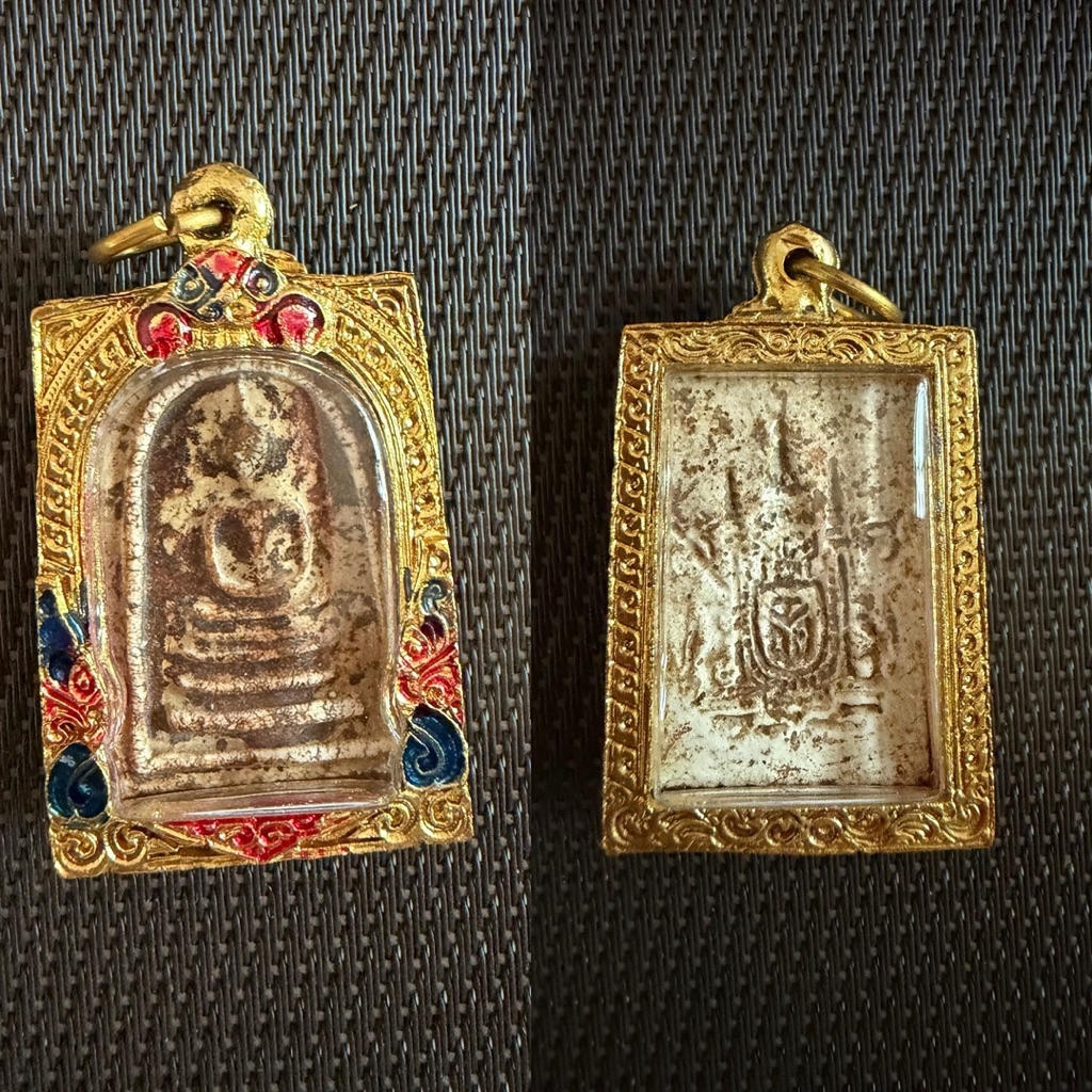 พระสมเด็จวัดระฆัง พิมพ์ใหญ่ เบญจภาคี กรอบทองไมครอน