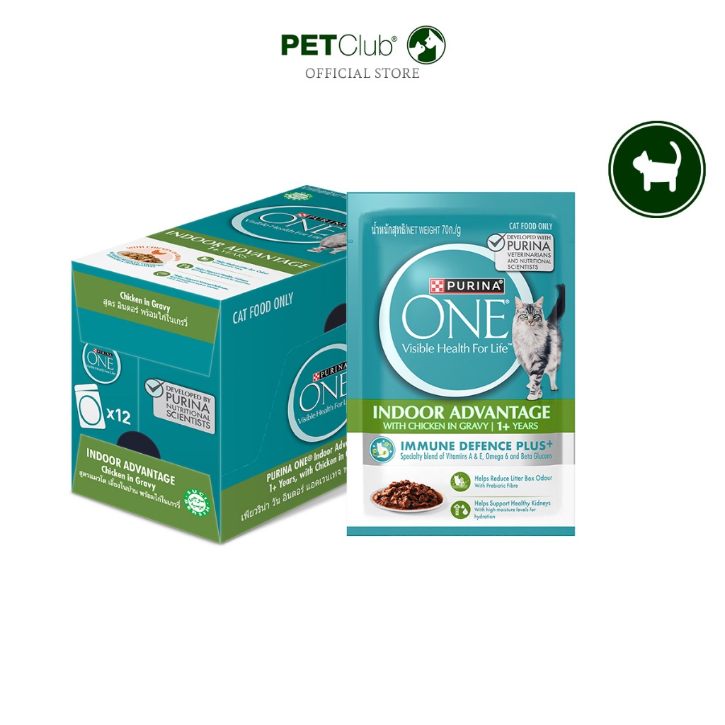 [PETClub] Purina One Pouch - อาหารแมวเปียก 5 รส !!ยกกล่อง 70g.x12ซอง!! - ภาพที่ 4