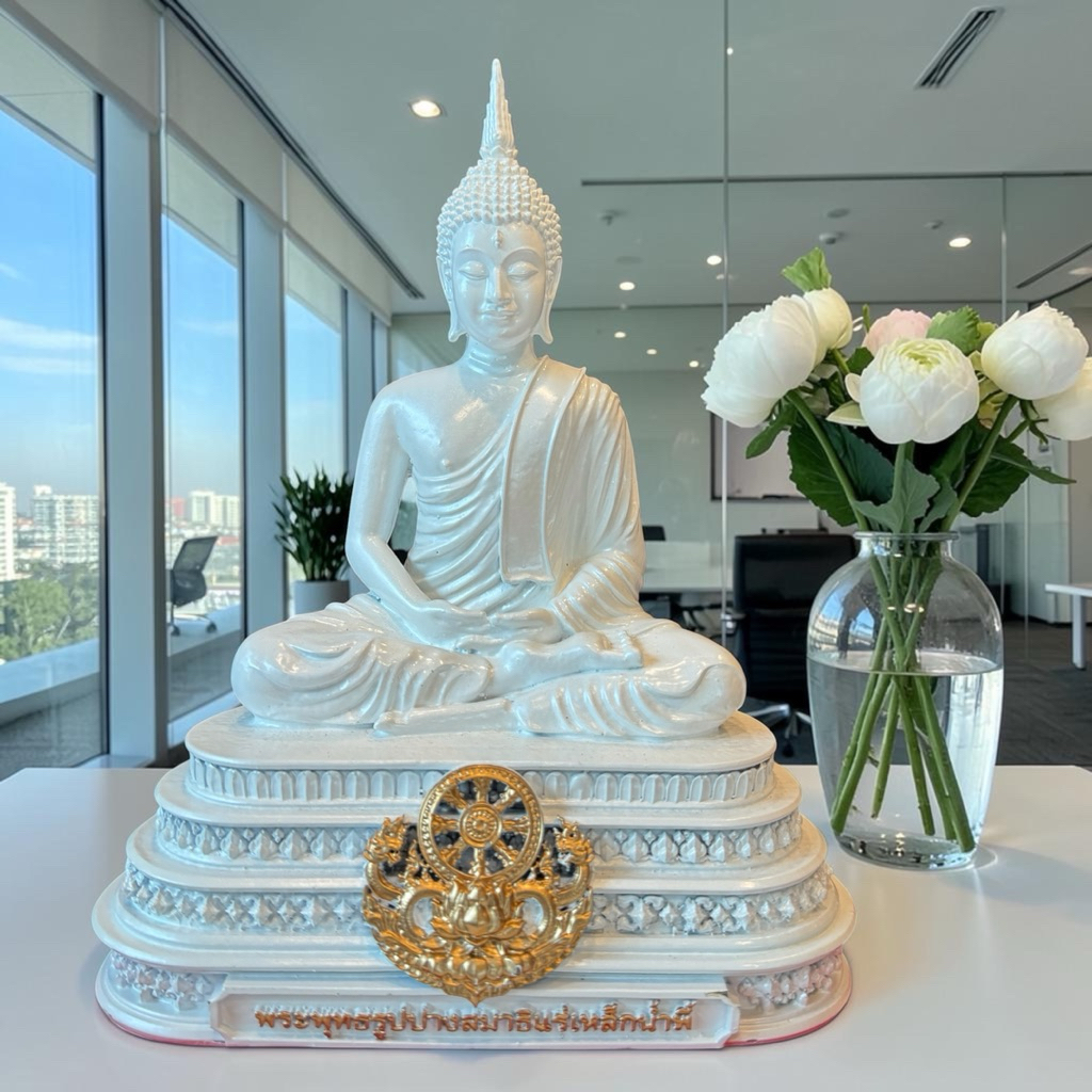 รูปสินค้า พระพุทธรูปปางสมาธิแร่เหล็กน้ำพี้ หน้าตัก 5 นิ้ว