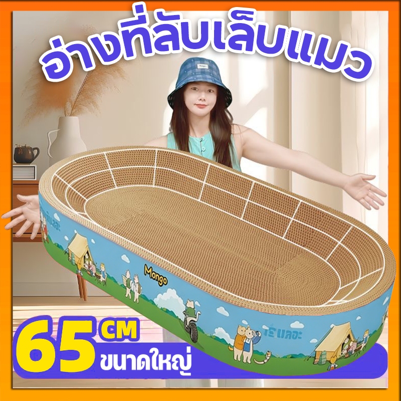 พร้อมส่ง🔥ที่ลับเล็บแมว+แคทนิป อ่างลับเล็บ ของเล่นแมว ที่นอนแมว 2in1แผ่นลับเล็บ ที่ฝนเล็บสัตว์เลี้ยง - ภาพที่ 3