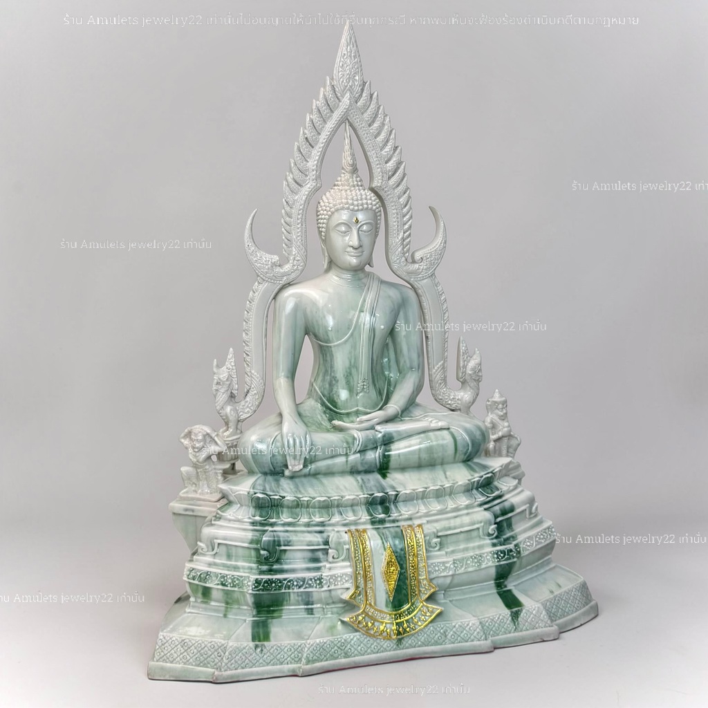 รูปสินค้า พระพุทธชินราช พระพุทธรูปบูชา ขนาดเลือกได้ สีหินอ่อนลายหยก