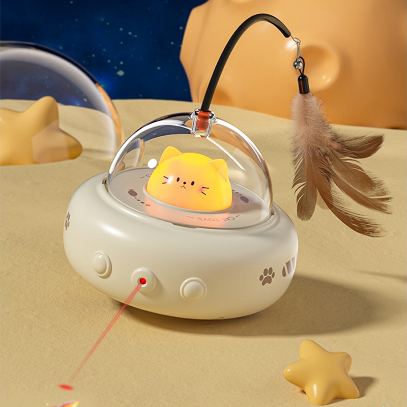 สินค้าขายดี ของเล่นแมวอัตโนมัติ  ซ่อนหา ชาร์จไฟได้ USB แก้เหงา แมวขี้เหงาต้องมี - ภาพที่ 6
