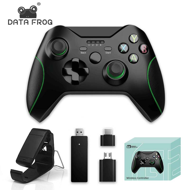 Data Frog 2.4G Viedo Game Sem Fio Game Controller Joystick Para Xbox One PS3 Smart Phone PC