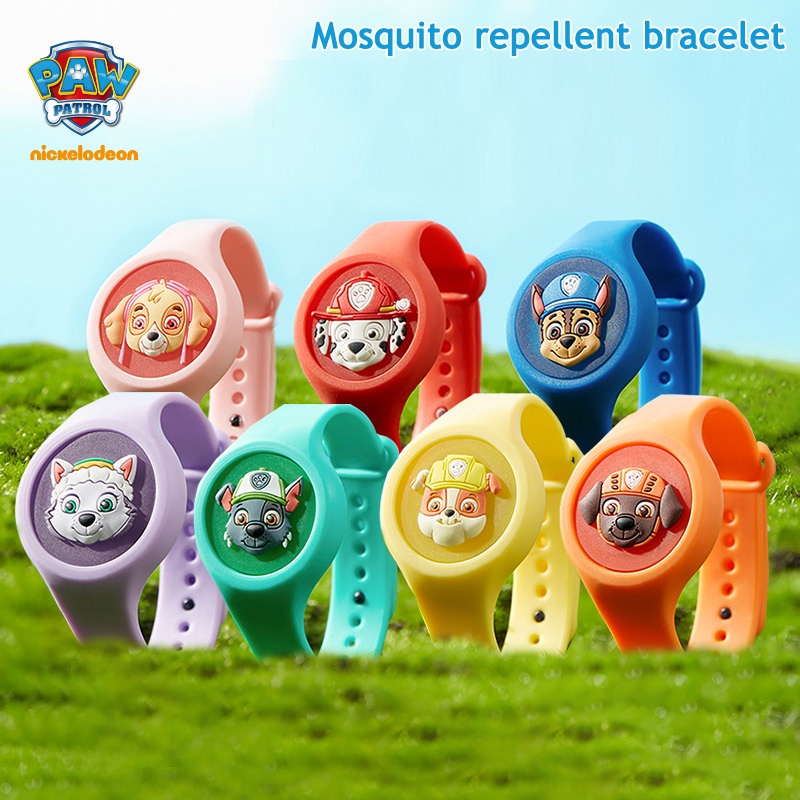 Patrulha Canina Citronela Repelente Mosquito De Exterior Pulseira Infantil LED relógio repelente infantil