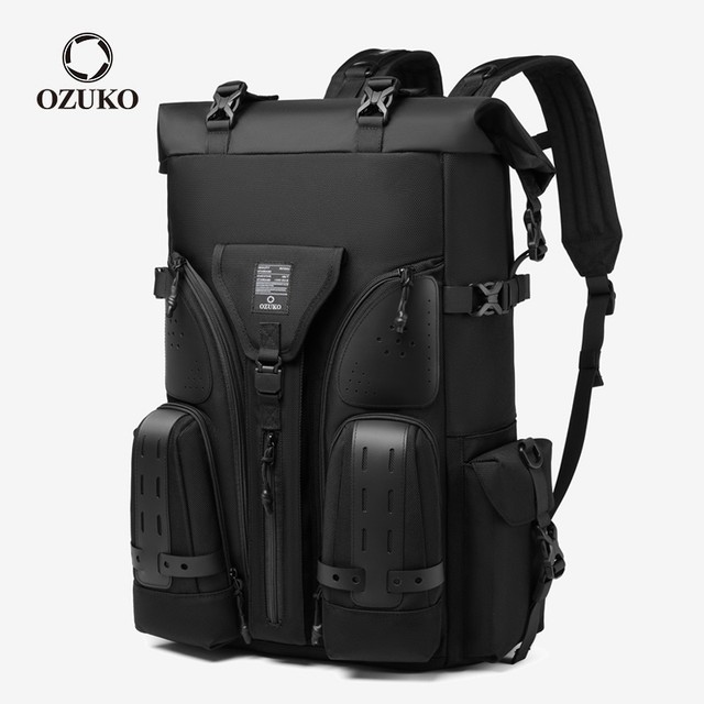 OZUKO Mochila Esportiva De Grande Capacidade À Prova D'água Para Homens De Rua