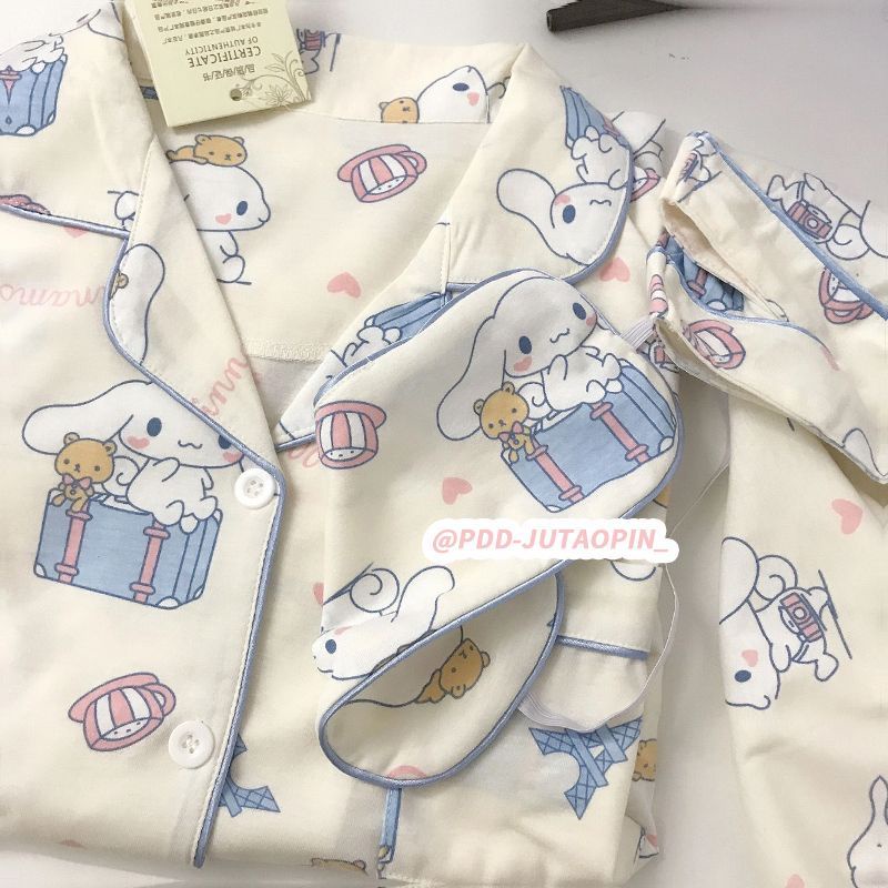 Fofo Sanrio Kuromi Canela Pochacco Pom Purin Lotso Pijamas Roupa De Casa em Oferta na Shopee