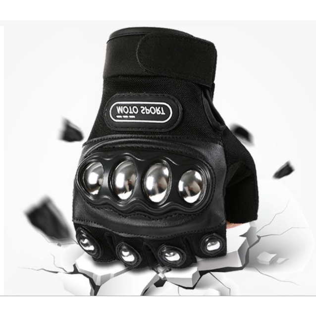 Equipamento Esportivo Ao Ar Livre Luvas De Proteção Para Ciclismo De Meia-Dedos De Motocicleta De Corrida em Oferta na Shopee