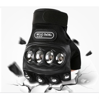 Equipamento Esportivo Ao Ar Livre Luvas De Proteção Para Ciclismo De Meia-Dedos De Motocicleta De Corrida em Oferta na Shopee