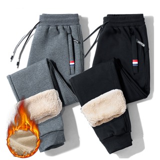 Calça De Velo Quente De Inverno Lã De Cordeiro Homem
