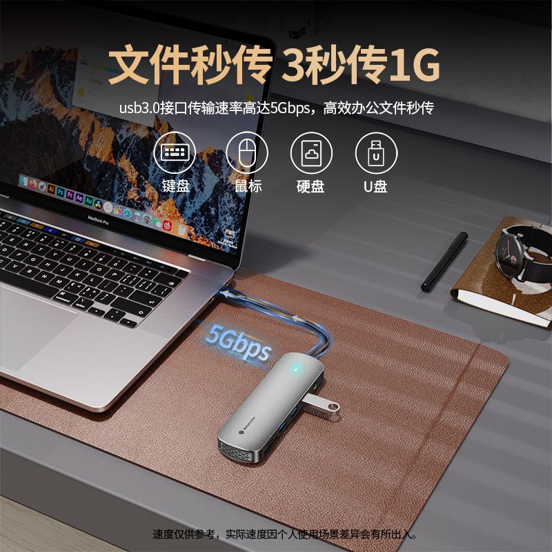 Master Yoda typec Estação De Ancoragem Multi-Portas Porta De Rede Gigabit usb Extender macbook Adaptador HDMI