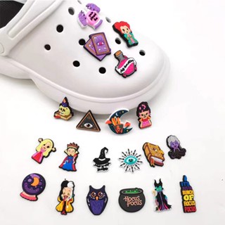 crocs Fashion Witch series Jibbitz Cartoon Sapato Mágico De Bola De Desenho Animado Encanta Croc Pin DIY Acessórios Decorar Chinelos Sandálias De Crocodilo Fivela Tamancos Crianças Presentes