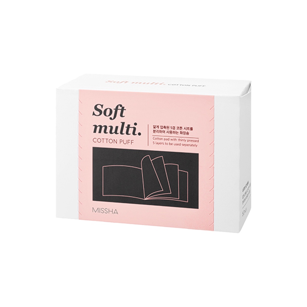 missha soft multi cotton puff 80ea - Beauty